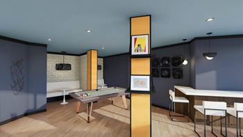 Reimagined resident lounge, party room and entertainment spaces coming soon